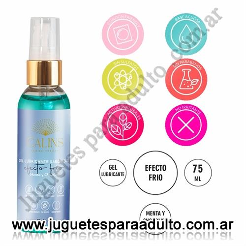 Aceites y lubricantes, Lubricantes frio - calor, Gel Efecto Frio 75ml Calins Saborizado